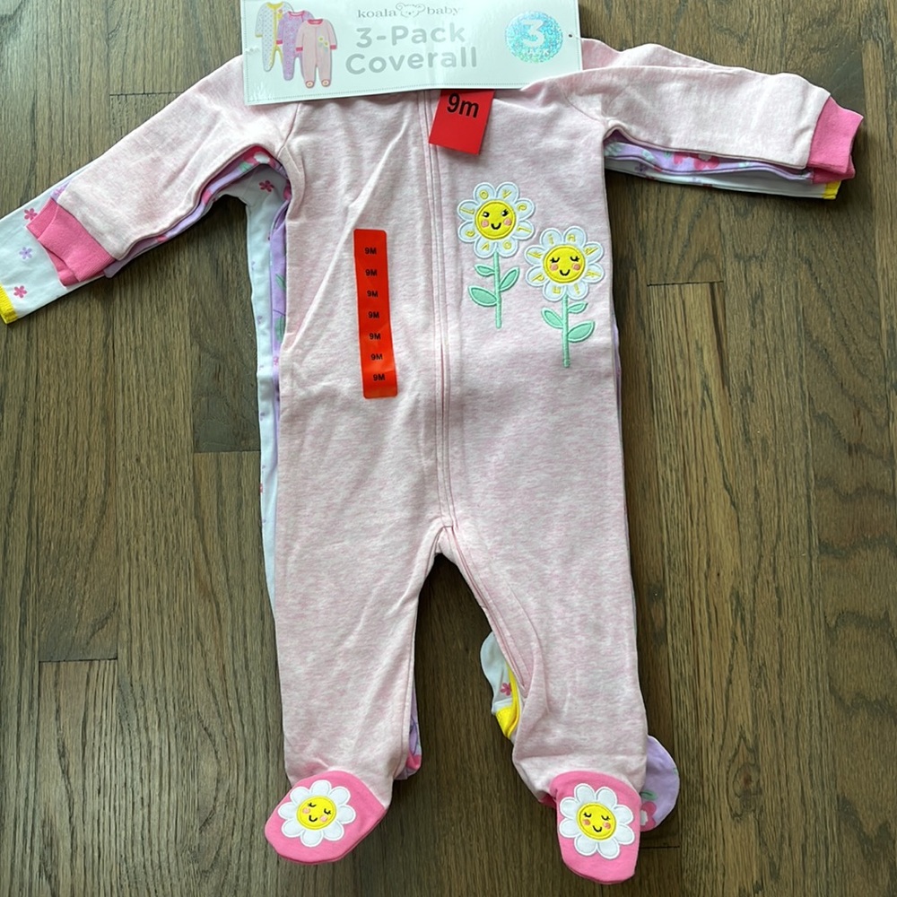 Koala Baby Coveralls (3 Pack / 9M)